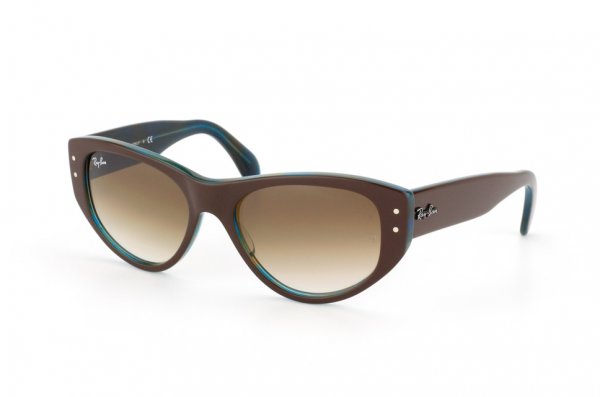 Sunglasses Ray-Ban Vagabond RB4152-1057-51 Brown/Striped Azure Yellow