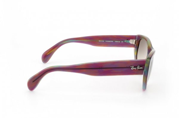   Ray-Ban Vagabond RB4152-1058-32 Striped Violet-Red-Green/Gradient Grey