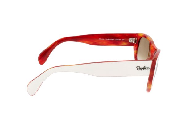   Ray-Ban Vagabond RB4152-1059-51 White/Striped Orange