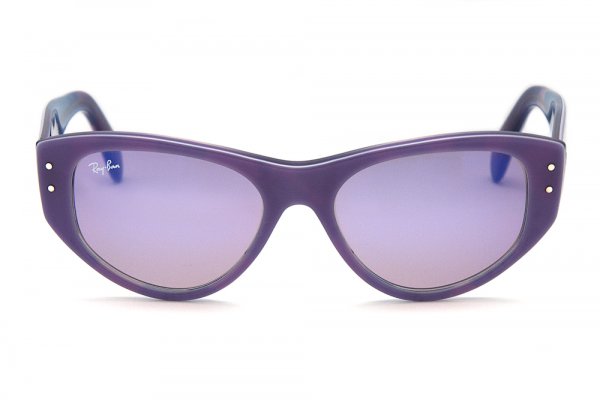   Ray-Ban Vagabond RB4152-1072-4R Lilac Violet Texture/Violet Mirror