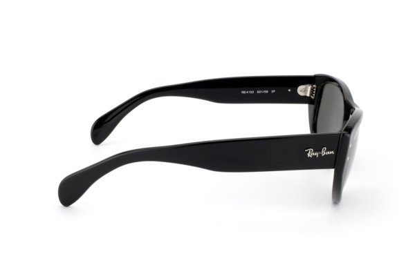 Sunglasses Ray-Ban Vagabond RB4152-601-58 Black/Natural Green Polarized