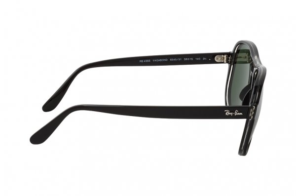   Ray-Ban Vagabond RB4355-6545-31 Black | Natural Green