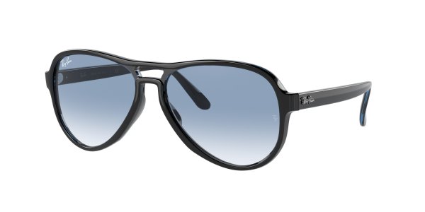   Ray-Ban Vagabond RB4355-6603-3F Black | Natural Blue Gradient