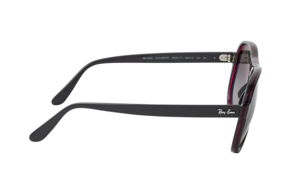   Ray-Ban Vagabond RB4355-6605-71 Dark Vinous  | Grey Gradient