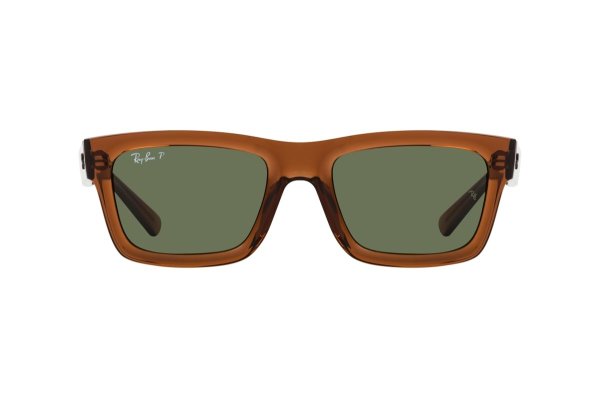   Ray-Ban Warren Bio Based RB4396-6678-9A Transparent Brown | Dark Green Polarized