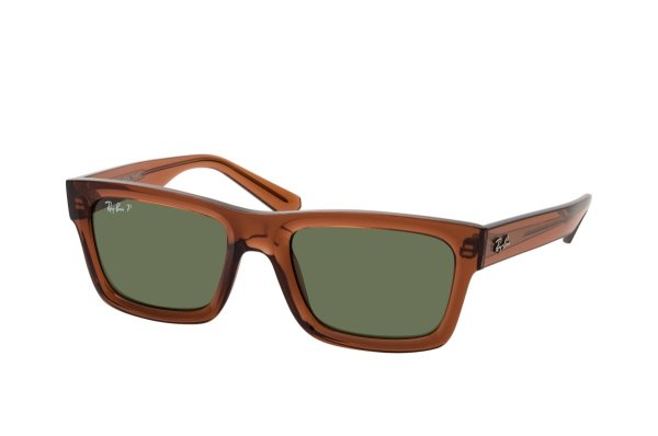   Ray-Ban Warren Bio Based RB4396-6678-9A Transparent Brown | Dark Green Polarized