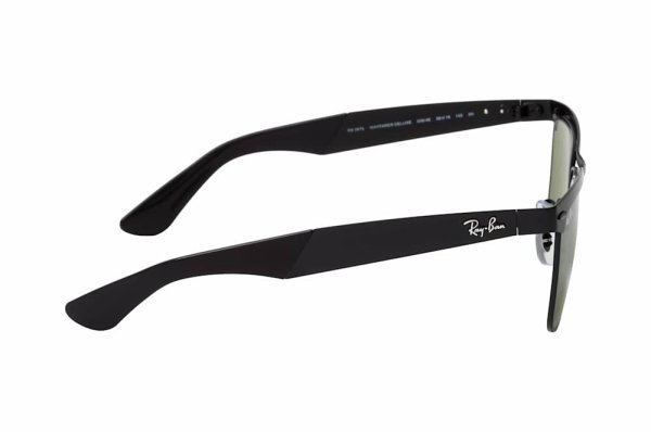   Ray-Ban Wayfarer Deluxe RB3875-006-4E Black | Green