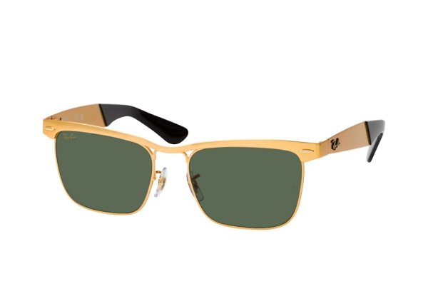   Ray-Ban Wayfarer Deluxe RB3875-9276-33 Arista / Black | Natural Green