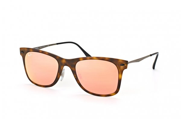   Ray-Ban Wayfarer LightRay RB4210-6244-2Y Light Havana | APX Light Pink Mirror