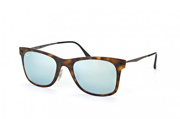   Ray-Ban Wayfarer LightRay RB4210-6244-30 Light Havana | Crystal Silver Mirror