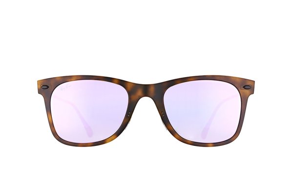   Ray-Ban Wayfarer LightRay RB4210-6244-4V Light Havana | Violet Mirror