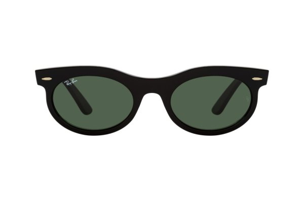   Ray-Ban Wayfarer Oval RB2242-901-31 Black | Natural Green