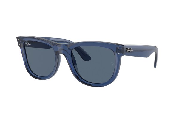   Ray-Ban Wayfarer Reverse RBR0502S-6708-3A Transparent Blue| Dark Blue