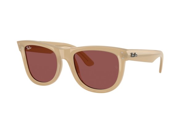   Ray-Ban Wayfarer Reverse RBR0502S-6780-69 Transparent Beige | Dark Violet