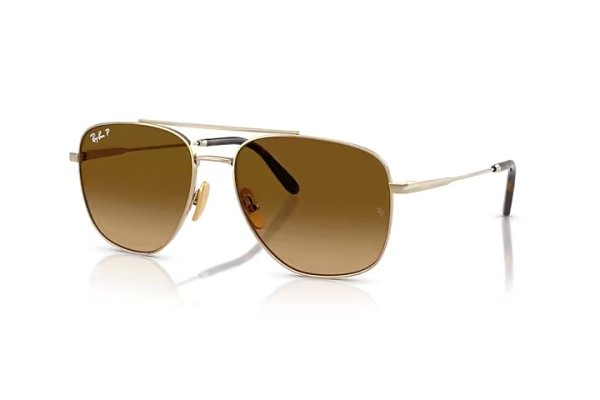   Ray-Ban William Titanium RB8097-9265-M2 Arista | Natural Brown Polarized