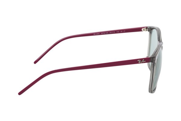   Ray-Ban Youngster Evolve RB4387-6572-Q5 Transparent Grey / Brown | Green To Blue Photochromatic 