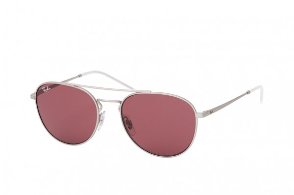   Ray-Ban Youngster RB3589-9116-75 Matt Silver | Dark Vinous