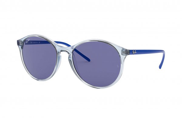   Ray-Ban Youngster RB4371-6401-76 Transparent Light Blue / Blue | Dark Blue