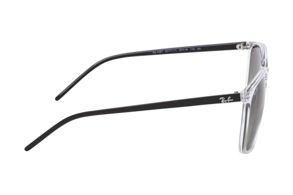   Ray-Ban Youngster RB4387-6477-11 Transparent / Black | Light Grey Gradient