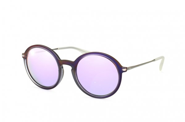   Ray-Ban Youngster Round RB4222-6168-4V Matt Transparent Violet| Violet Mirror