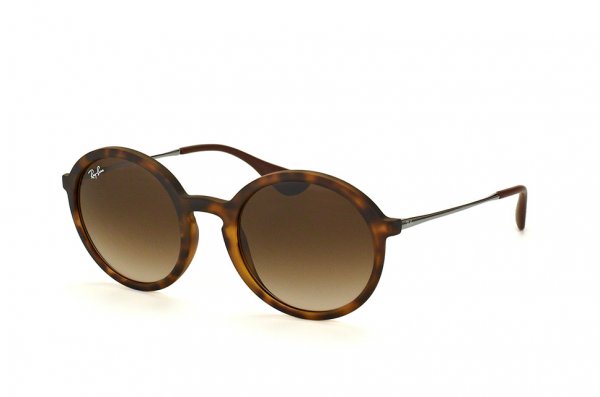   Ray-Ban Youngster Round RB4222-865-13 Havana/ Gunmetal  |  Brown Gradient