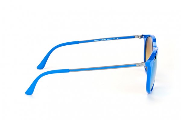   Ray-Ban Youngster Round RB4274-6260-B7 Blue | Faded Blue Mirror