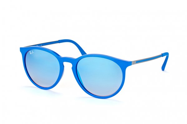   Ray-Ban Youngster Round RB4274-6260-B7 Blue | Faded Blue Mirror