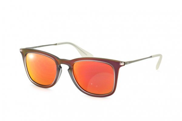   Ray-Ban Youngster Wayfarer RB4221-6167-6Q Matt Transparent Red | Orange Mirror