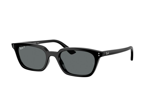Sunglasses Ray-Ban Zaya Bio-Based RB4456-6677-81 Black | Dark Grey Polarized