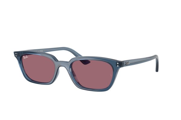   Ray-Ban Zaya Bio-Based RB4456-6812-1A Transparent Blue | Violet