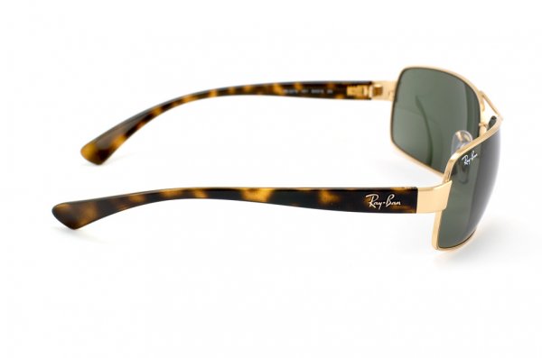   Ray-Ban Active Lifestyle RB3379-001 Arista/Natural Green (G-15XLT)