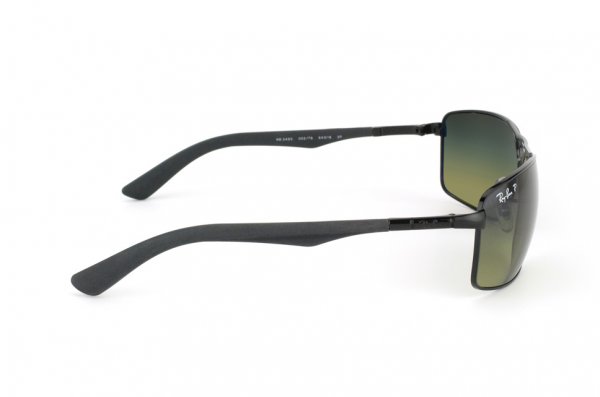   Ray-Ban Active Lifestyle RB3465-002-76 Black | Blue Faded Green Polarized