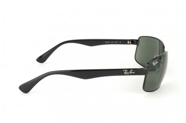   Ray-Ban Active Lifestyle RB3478-002 Black | Natural Green ( G-15 XLT)