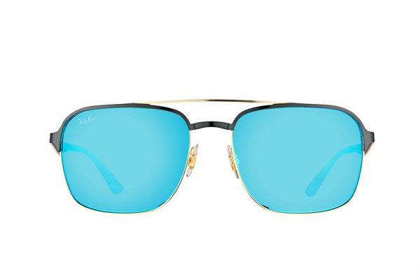   Ray-Ban Active Lifestyle RB3570-187-55 Black / Arista | APX Blue Mirror