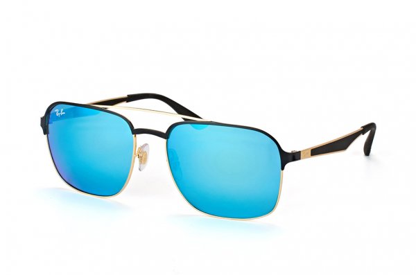   Ray-Ban Active Lifestyle RB3570-187-55 Black / Arista | APX Blue Mirror
