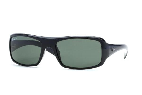   Ray-Ban Active Lifestyle RB4073-601-58 Matte Black | Natural Green Polarized