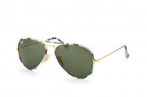 Очки Ray-Ban Aviator Large Metal Camouflage RB3025JM-171 Arista/ Camouflage |  Natural Green (G-15 XLT)