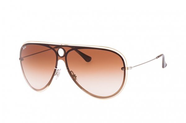   Ray-Ban Blaze Shooter RB3605N-9096-13 Black / Silver | Faded Brown