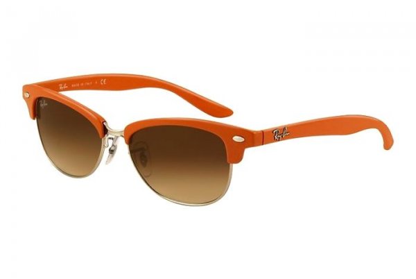   Ray-Ban Cathy Clubmaster RB4132-763-51 Silver/Orange | Brown Gradient