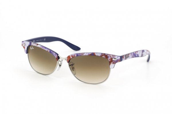  Ray-Ban Cathy Clubmaster RB4132-834-51 Marble Red-Blue-White/Blue Gradient