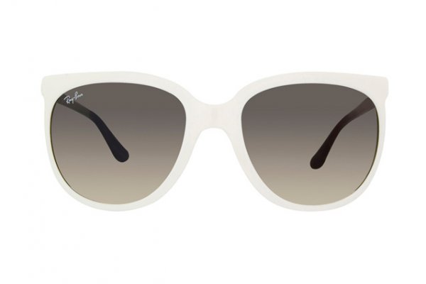   Ray-Ban Cats 1000 RB4126-722-32 White | Black Temple Gradient Grey