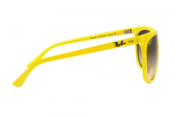   Ray-Ban Cats 1000 RB4126-754-32 Fluorescent Yellow | Gradient Grey