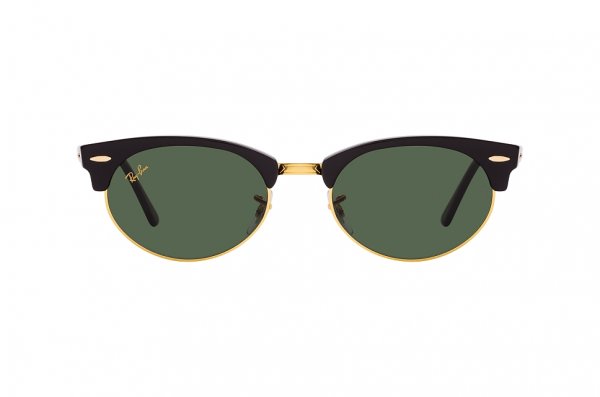   Ray-Ban Clubmaster Oval RB3946-1303-31 Black | Natural Green