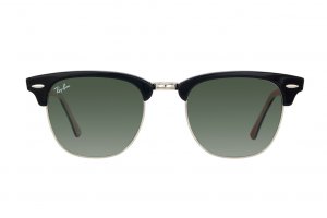 Очки Ray-Ban Clubmaster RB3016-1016 Black/Red Texture/Natural Green (G-15XLT)