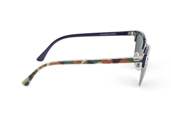   Ray-Ban Clubmaster RB3016-1069 Military Green/Blue | Natural Green (G-15 XLT)
