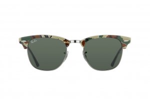 Очки Ray-Ban Clubmaster RB3016-1069 Military Green/Blue | Natural Green (G-15 XLT)