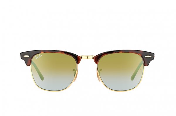   Ray-Ban Clubmaster RB3016-990-9J Tortoise/Arista | Faded Green