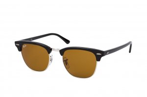 Очки Ray-Ban Clubmaster RB3016-W3387 Black | Natural Brown
