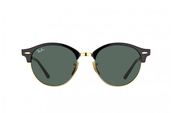   Ray-Ban Clubround RB4246-901 Black | Natural Green (G-15XLT)