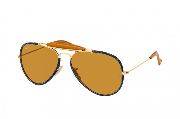 Очки Ray-Ban Craft Outdoorsman RB3422Q-9192-33 Arista / Blue Jeans | Natural Brown